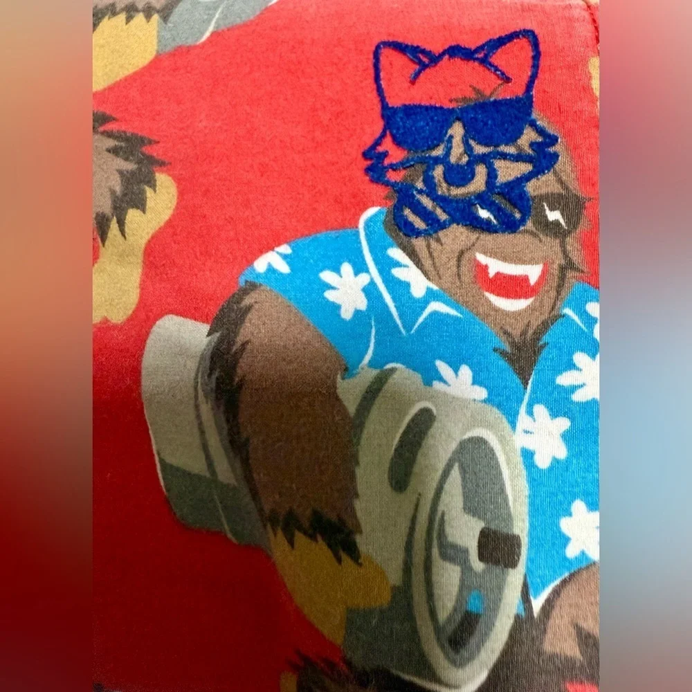 🪅Party Pants Red Yeti Swim Shorts